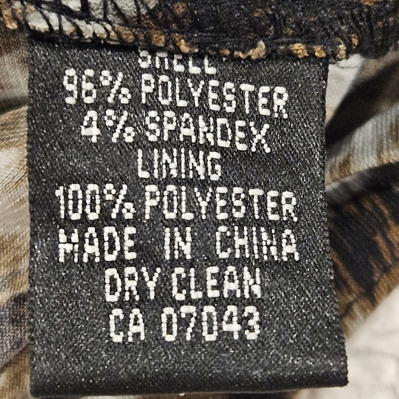 Adrianna Papell SZ 8 Bodycon Leopard Print V-Neck Sleeveless Evening Dress - Picture 5 of 11